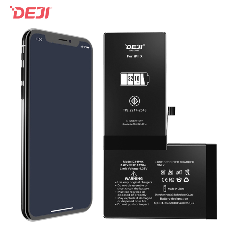 High Capacity 3210mAh Dual IC Strong Protection OEM Battery For Wholesale Iphonex Replacement