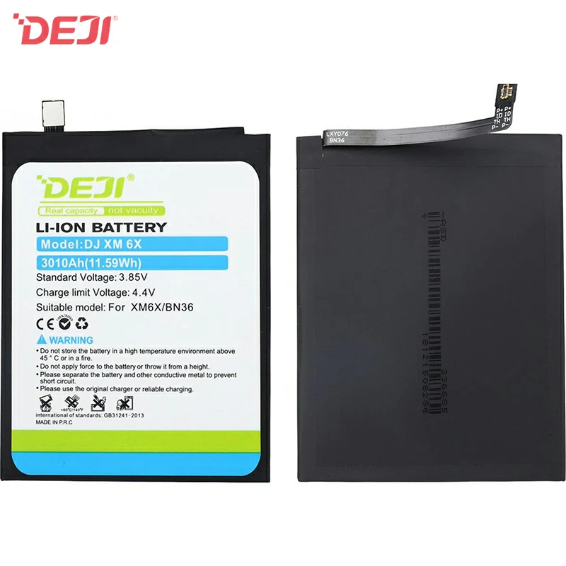 3010mah BN36 Xiaomi 6x DEJI Battery