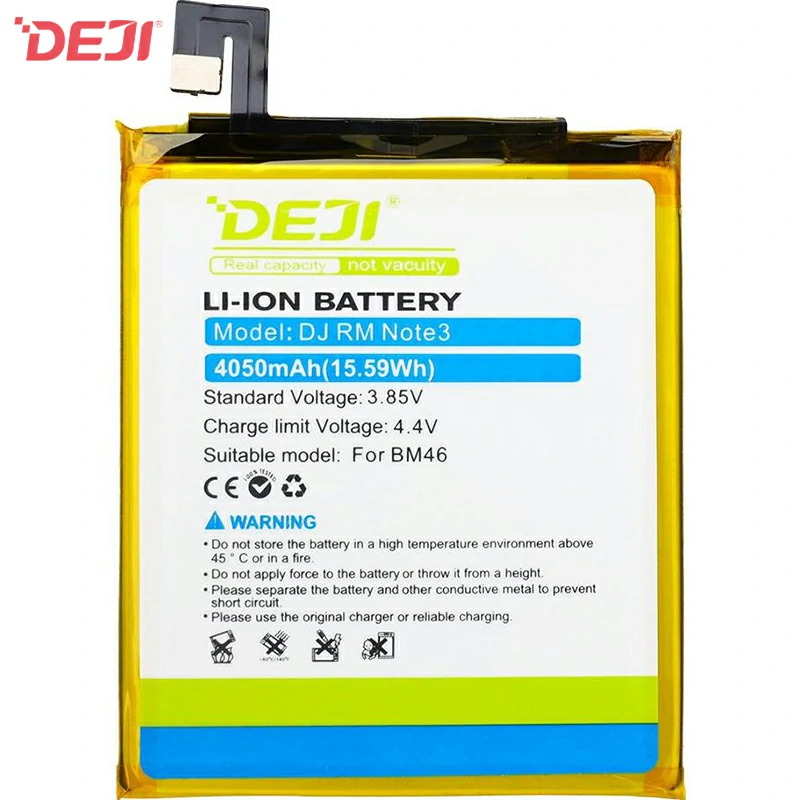 Battery DEJI-Xiaomi BM46 (4050 mAh) For Wholesale Redmi Note3