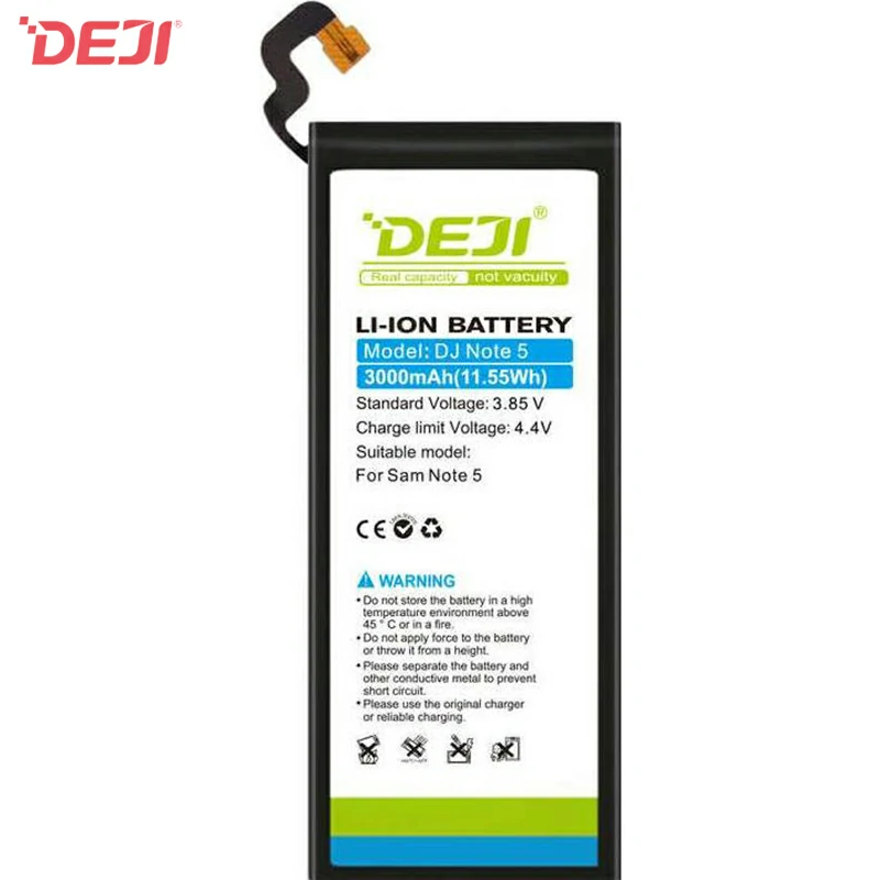 Battery DEJI-Samsung EB-BN920ABE (3000 mAh) for Wholesale Galaxy Note 5 SM-N920 SM-N9200 SM-N9208