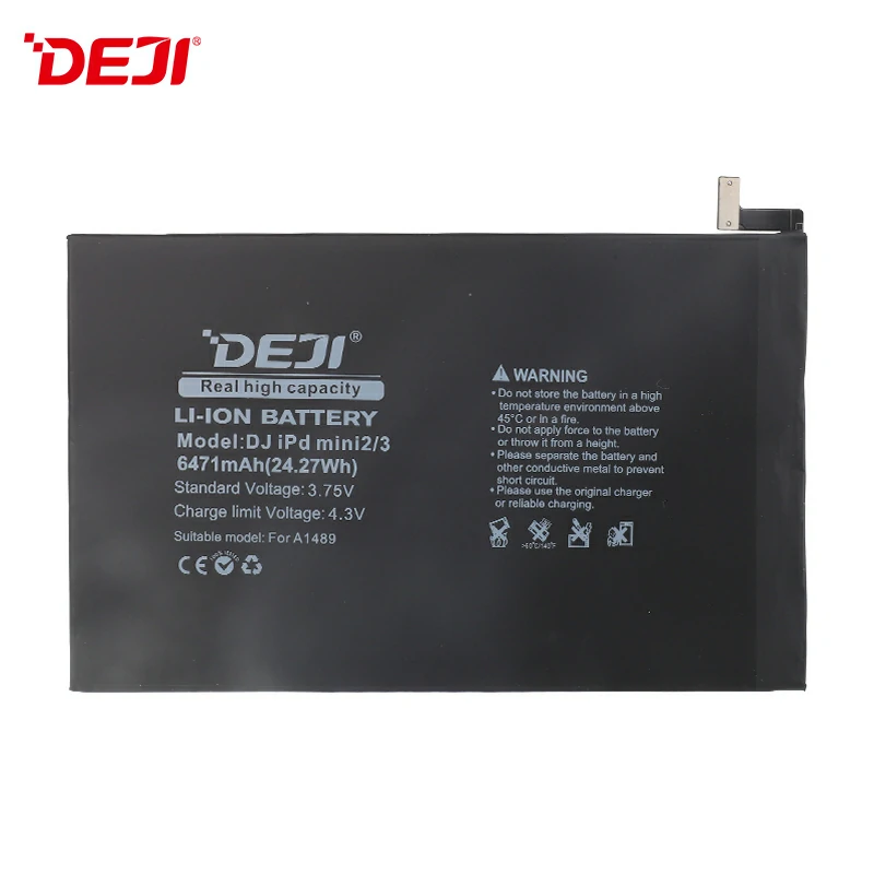 DEJI 3.75v Product 6471mah For Wholesale Ipad OEM mini2/3 High Quality Battery
