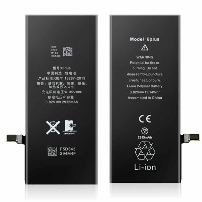 2915mah Iphone6Plus Original Capacity Mobile Phone Battery OEM/ODM Wholesale Manufacturer