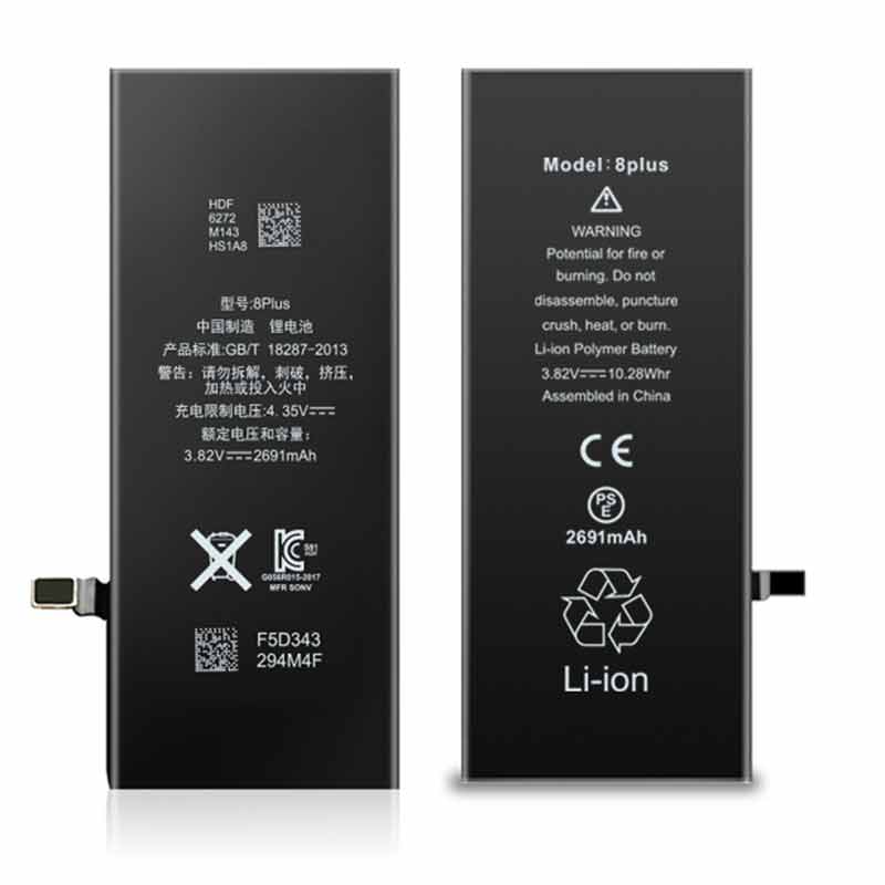 From China 2691mah Iphone8Plus OEM-ODM Mobile Phone Battery Manufacturer Supplier