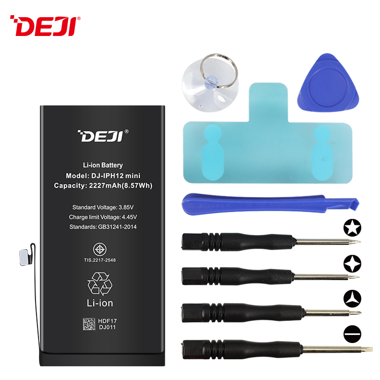 DEJI Brand 2227mah Original Capacity Iphone12 Mini Mobile Phone Battery Manufacturer