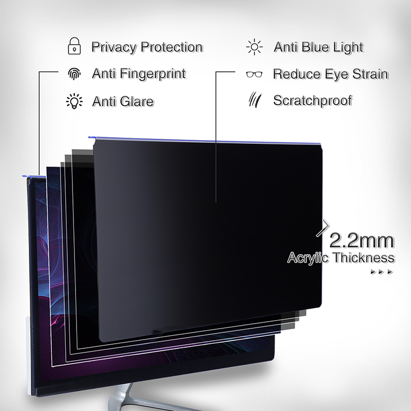 24 inch screen anti blue light privacy film
