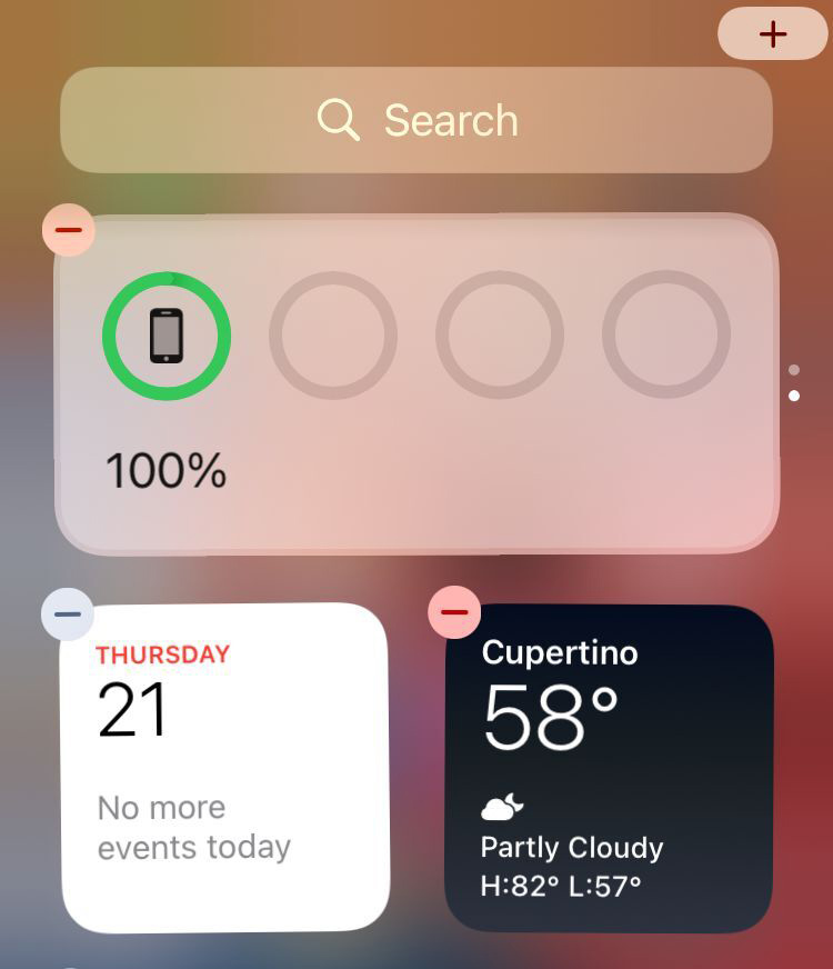 How To Add Iphone Battery Widget
