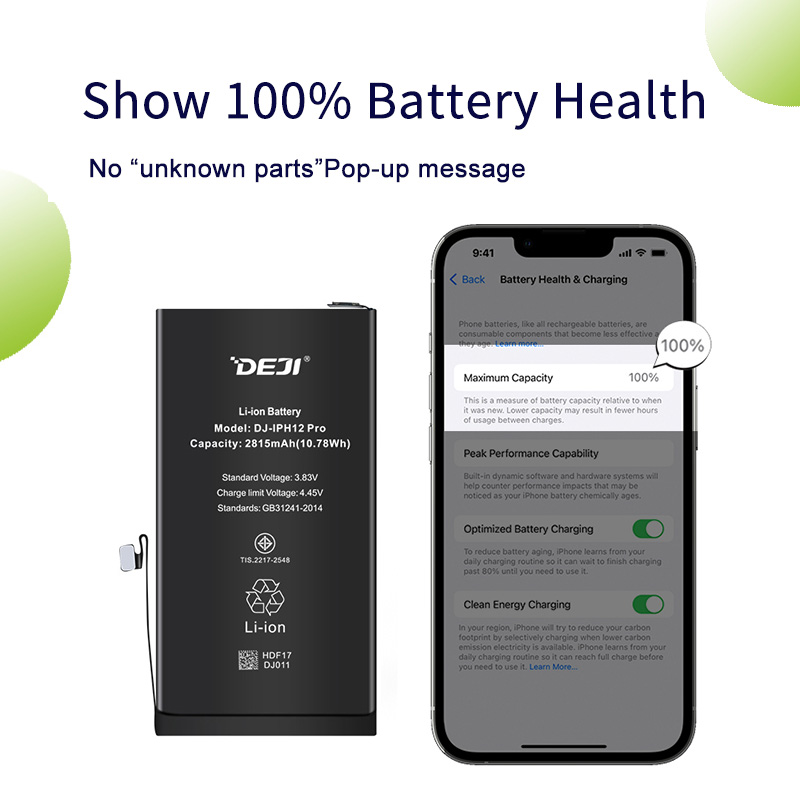 iPhone 12 Pro Battery Show 100% Battery's Health and Fully Compatible with the Phone