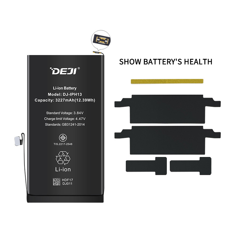 DEJI iPhone 13 배터리는 배터리 상태를 보여주며 휴대폰과 완벽하게 호환됩니다.