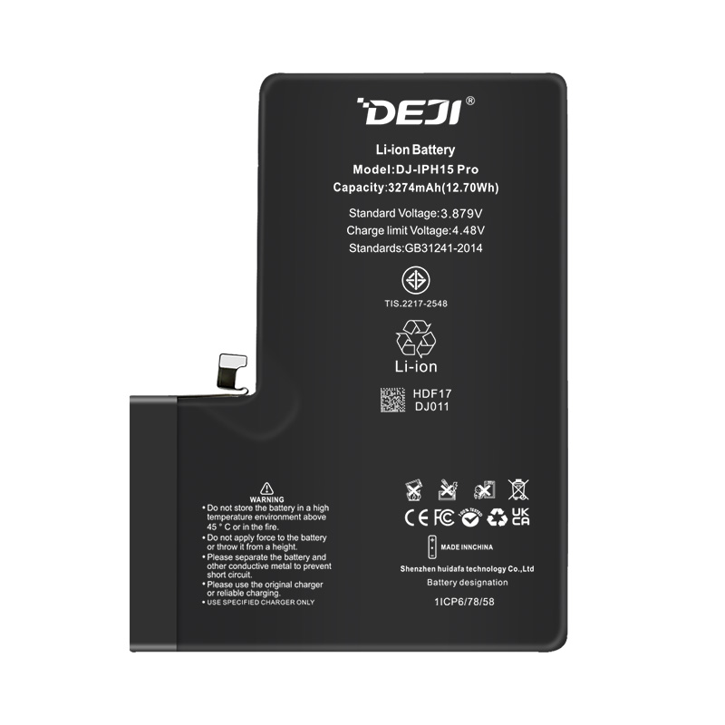 Best 3274 mAh Replacement Battery for iPhone 15 Pro DEJI Brand