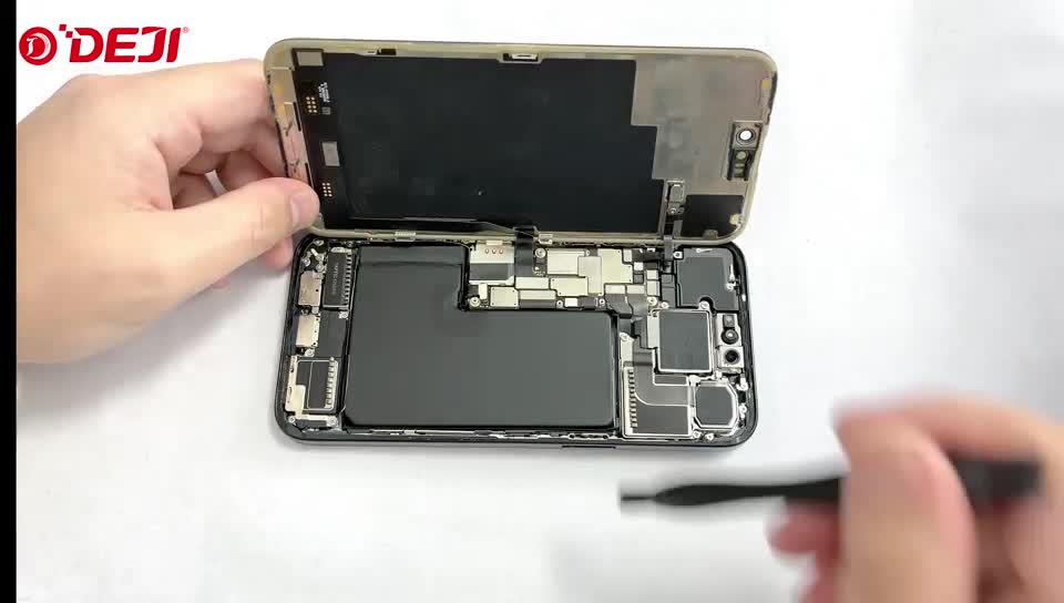 Placing new battery and reconnecting cable