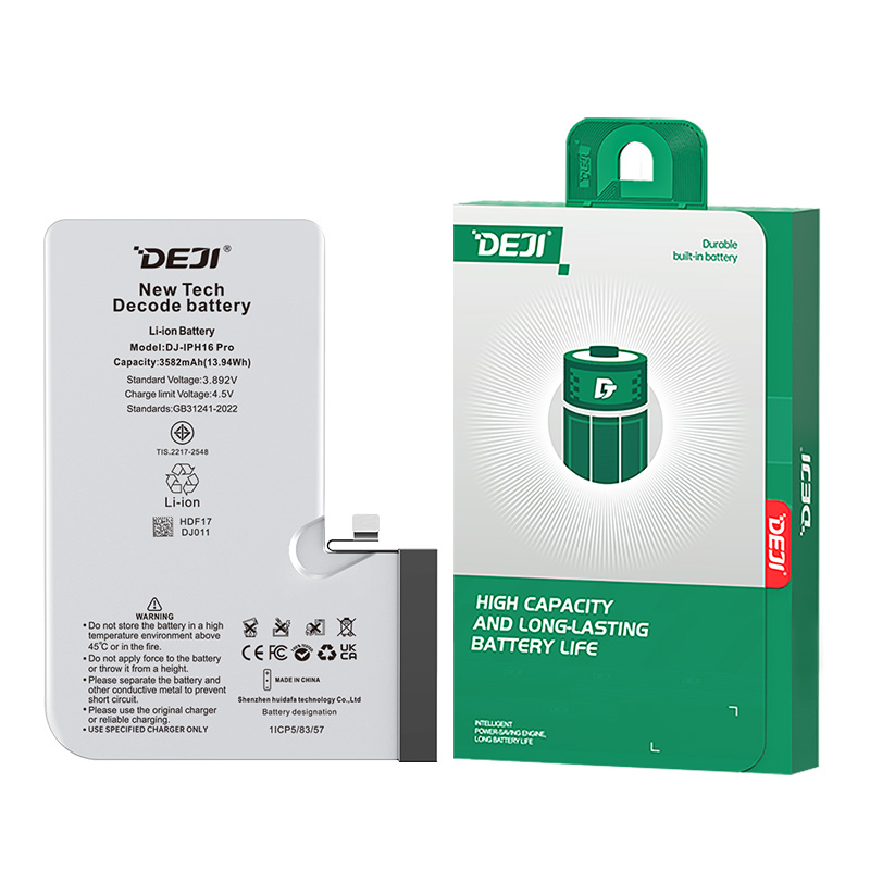 NEW DEJI iPhone 16 Pro Decode Battery-3582mAh, Diagnostic Ready, No Pop-ups