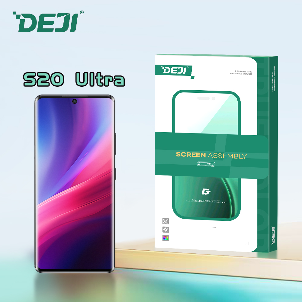 OEM OLED Screen Assembly For Samsung Galaxy s20/s21/s22/ s23 Ultra With Frame Curved Display