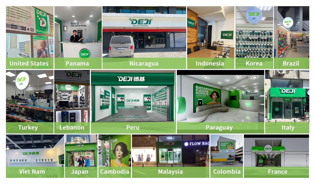 Deji Battery's global distributor stores