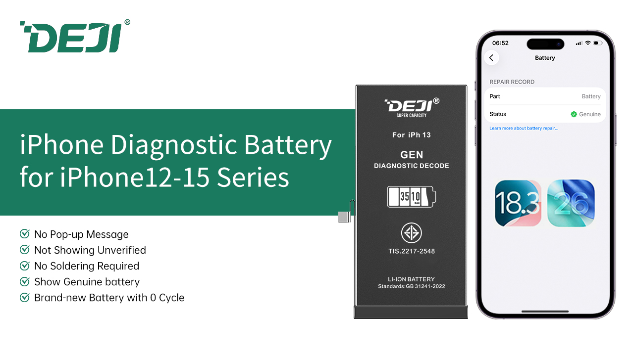  YOUTUBE DEJI Diagnostic-Compatible Battery | Run iPhone Diagnostic Test | Show Genuine