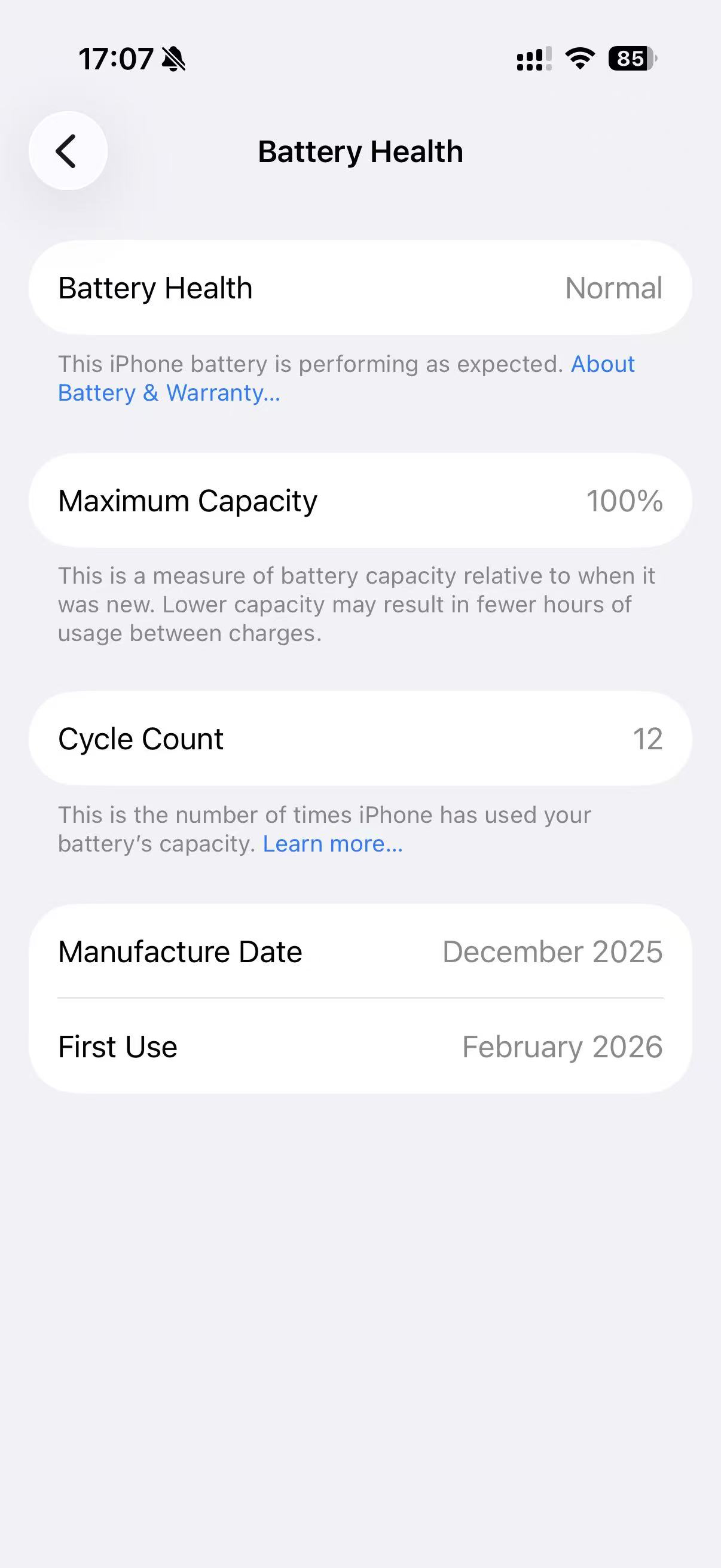 Battery Health