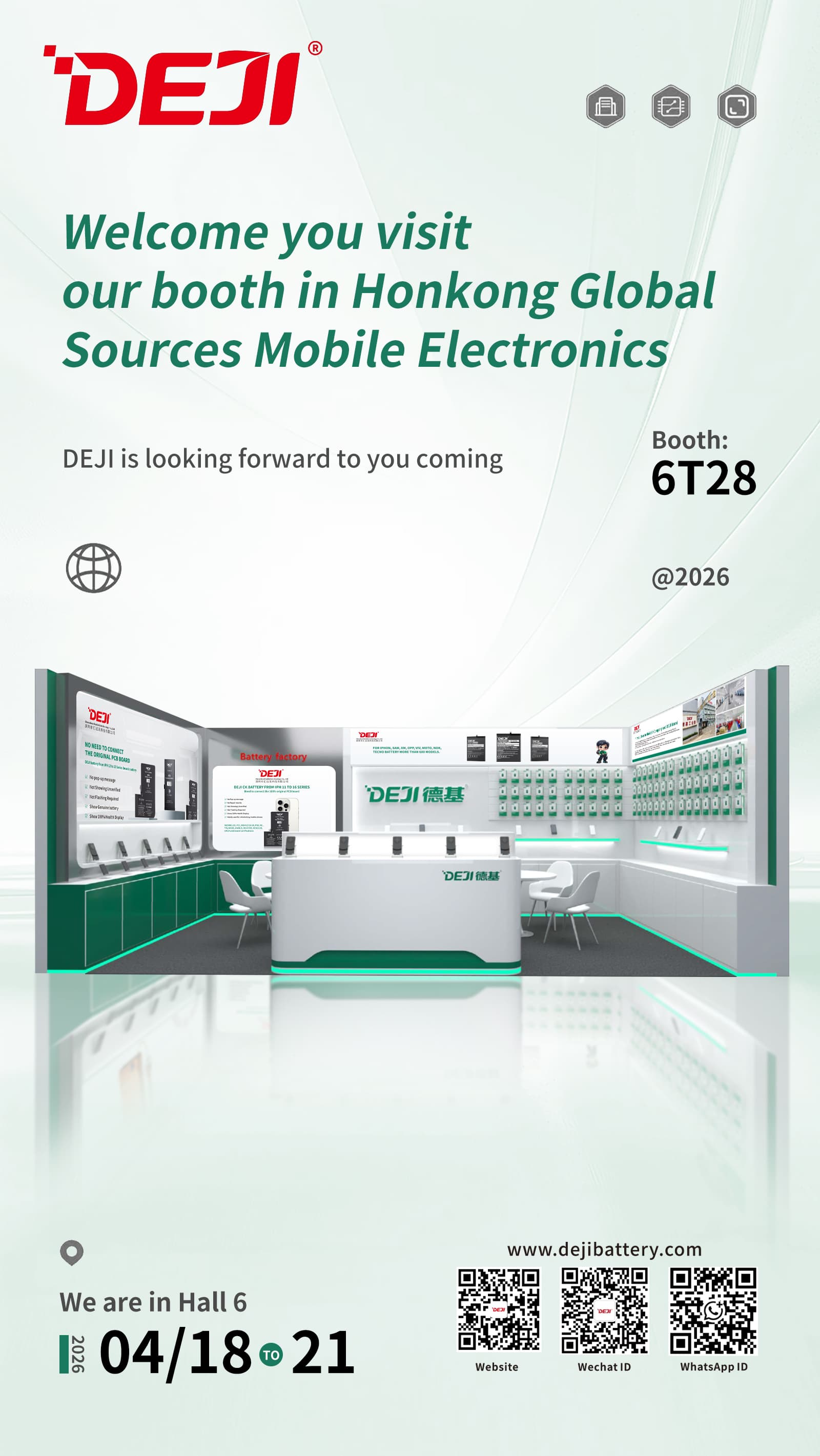 DEJI New Battery Technology for Refurbished iPhone Solutions | Global Sources Mobile Electronics Show 6T28