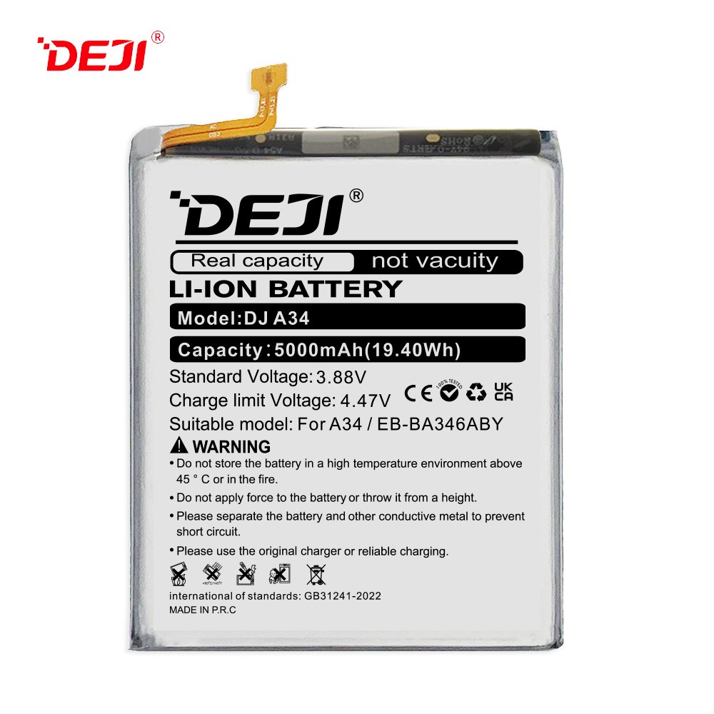 DEJI Samsung 5000mAh EB-BA346ABY Replacement Battery Factory Wholesale Supplier for A34 5G
