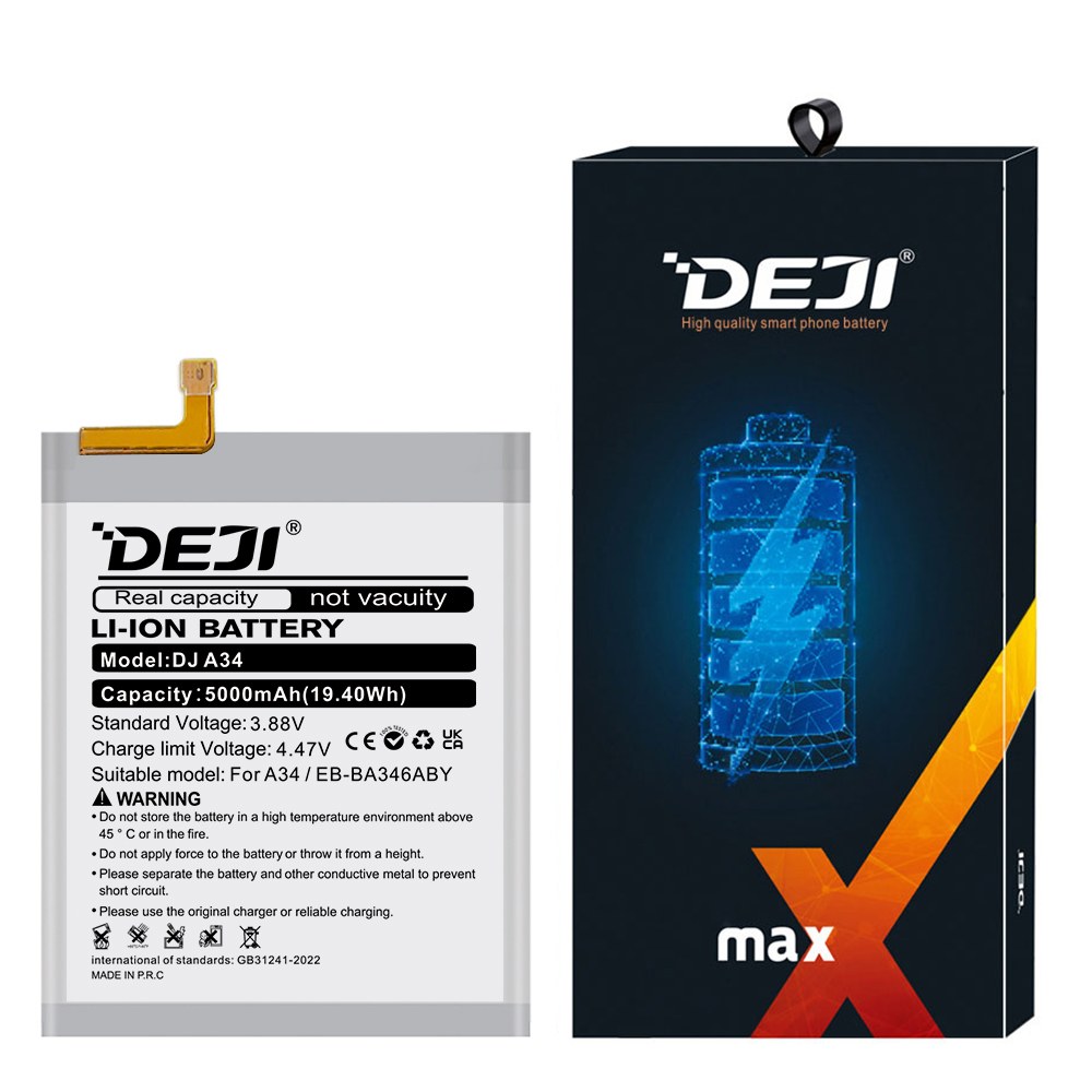 DEJI Samsung EB-BA346ABY Phone Battery for A34 package