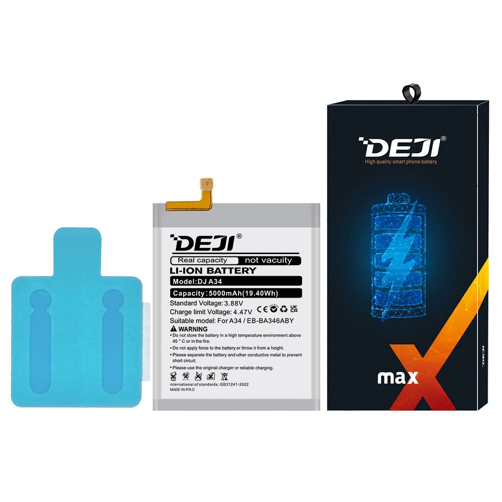Deji A34 with Battery adhesive strips