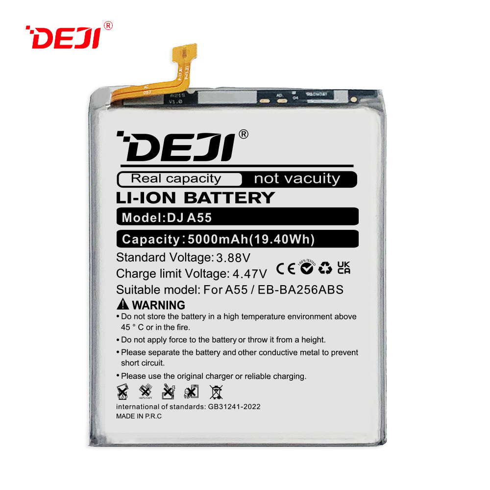 DEJI Samsung 5000mAh EB-BA256ABS Phone Battery for A25 5G/A55 High Quality Li-ion Battery Wholesale