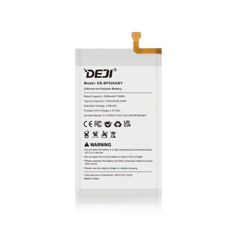 DEJI Samsung Z Fold 3-BF926ABY Replacement Battery 2060mAh Wholesale OEM Manufacturer