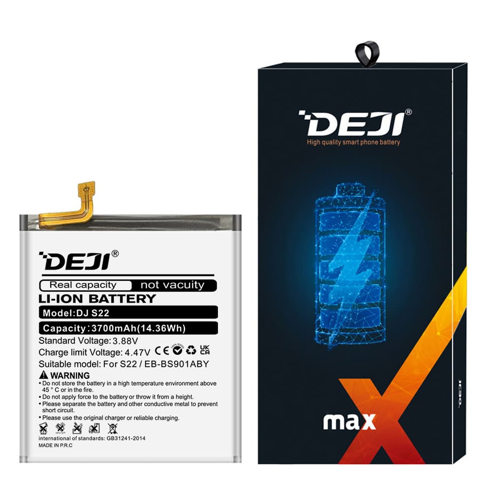 DEJI 3700mAh Samsung S22 EB-BS901ABY Phone Battery Package