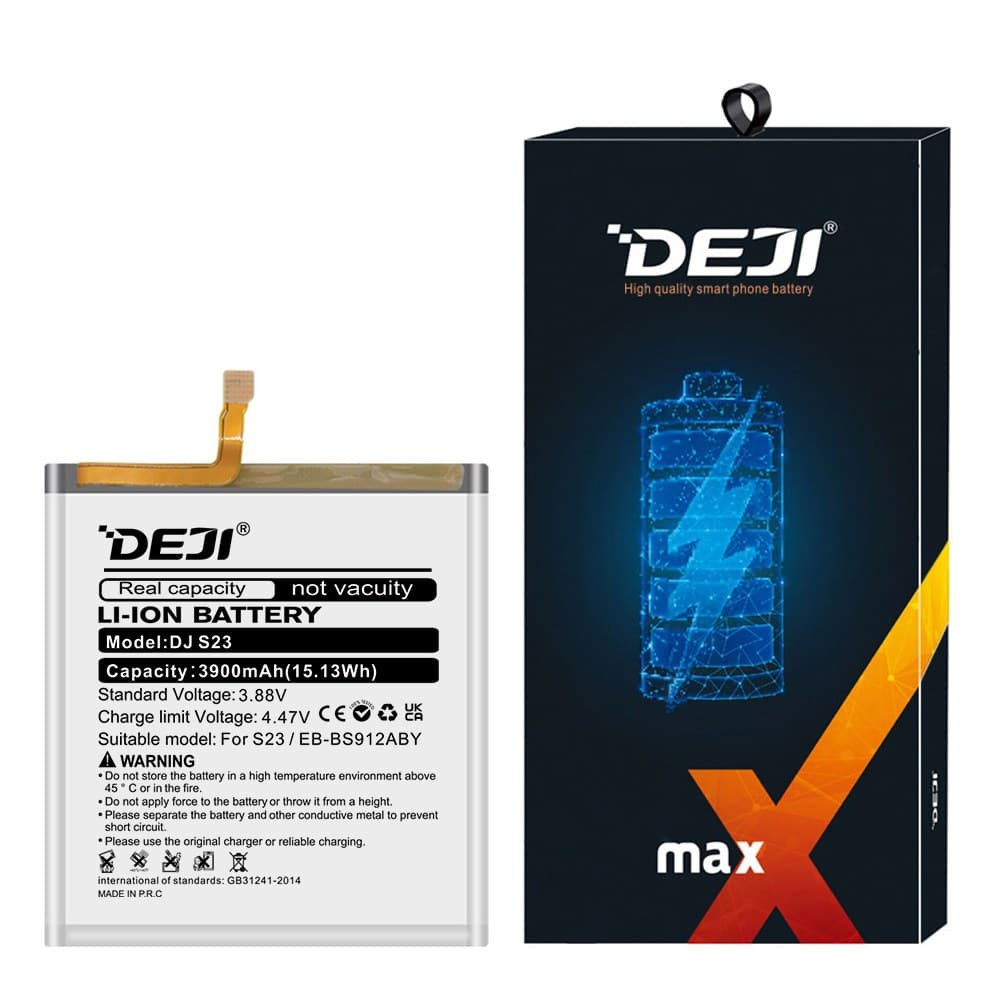 DEJI 3900mAh Samsung S23 EB-BS912ABY Phone Battery Package