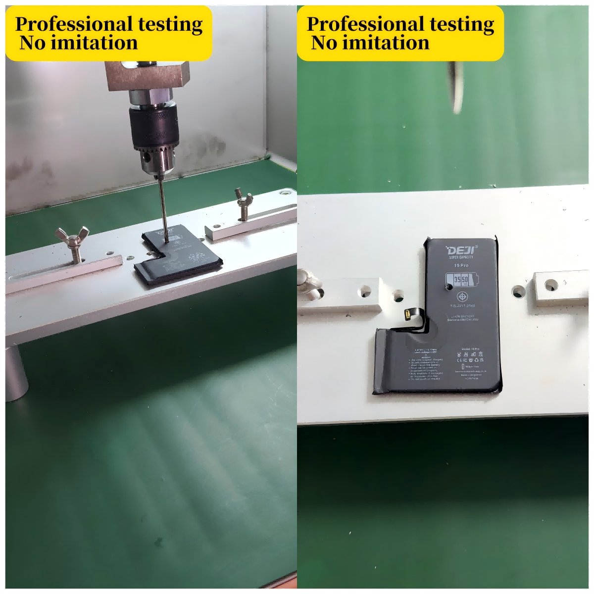 DEJI Semi-Solid State Battery did not smoke or catch fire during puncture testing.