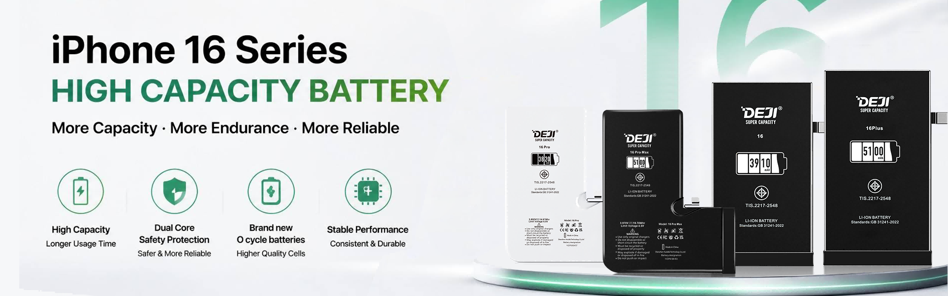Super Capacity Iphone16 Battery