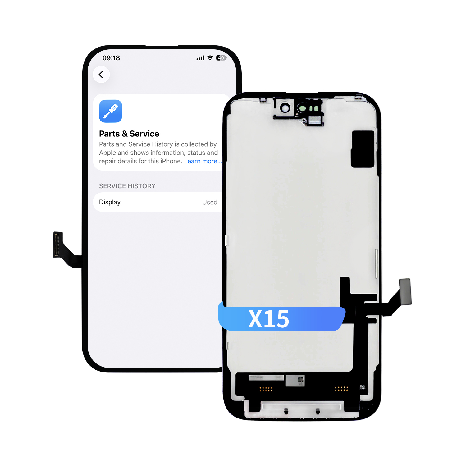 DEJI iPhone 15 Diagnostic Soft OLED Screen Assembly 