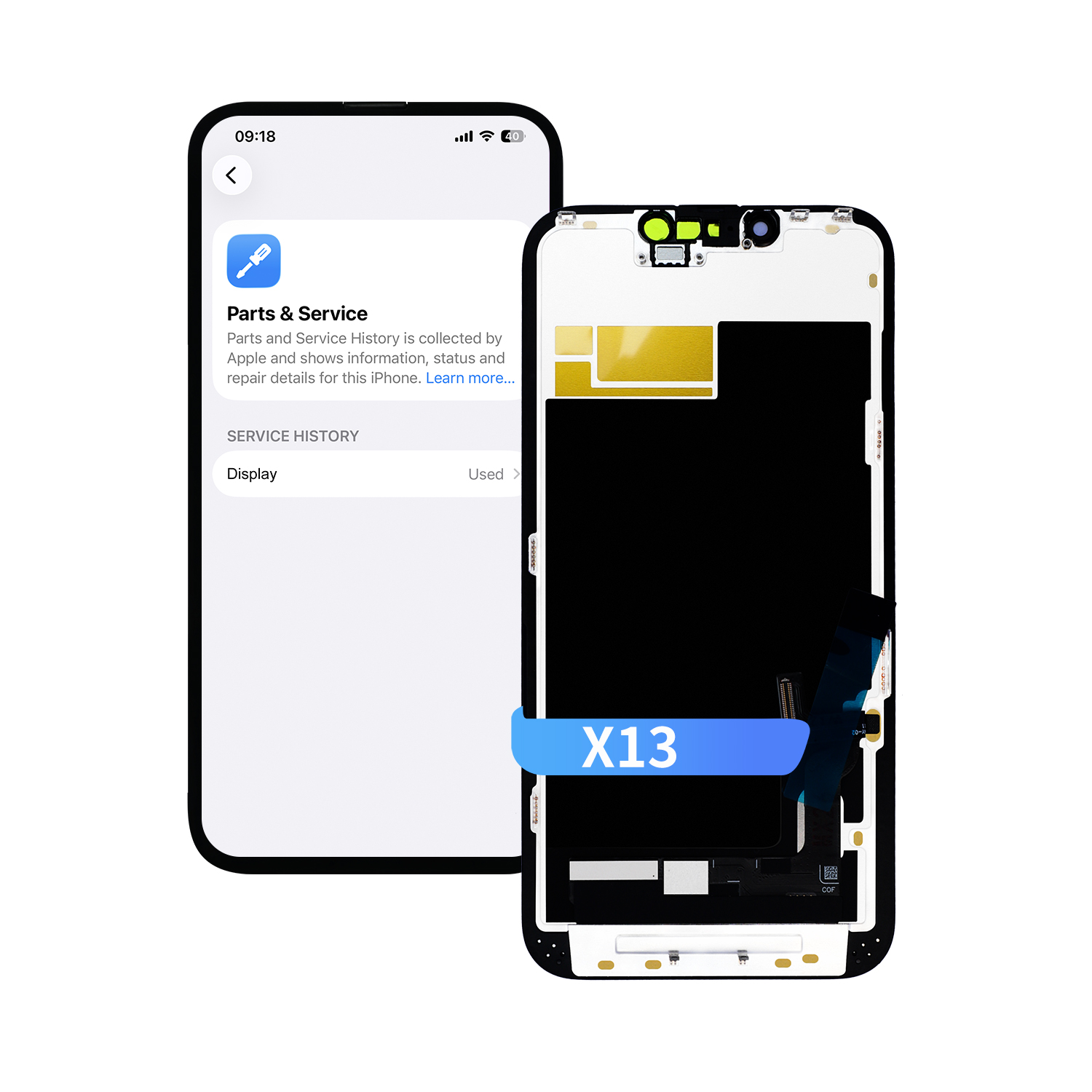 DEJI iPhone 13 Diagnostic Soft OLED Screen Assembly 