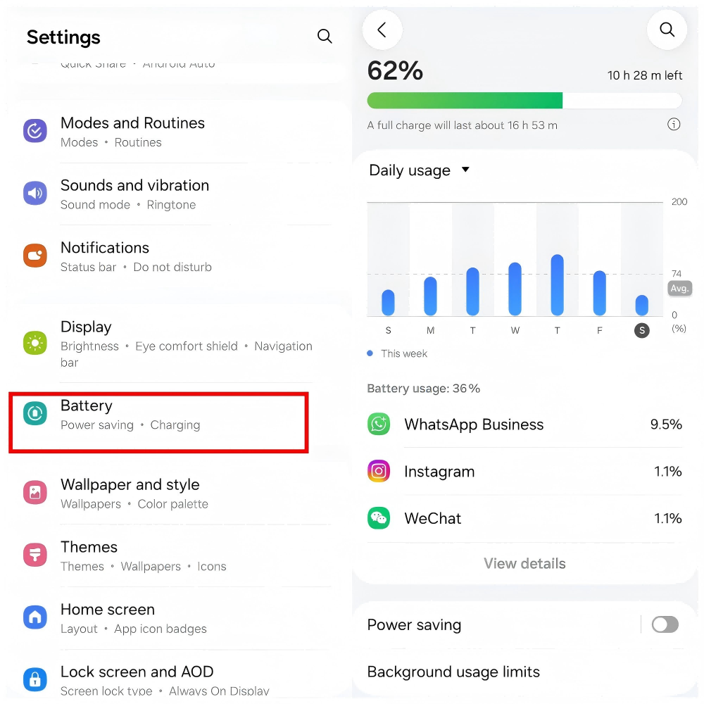 Check Samsung Battery Health