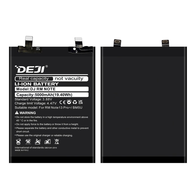 Bulk Purchase for Xiaomi Redmi Note 13 Pro+ BM5U 5000mAh Deji Battery