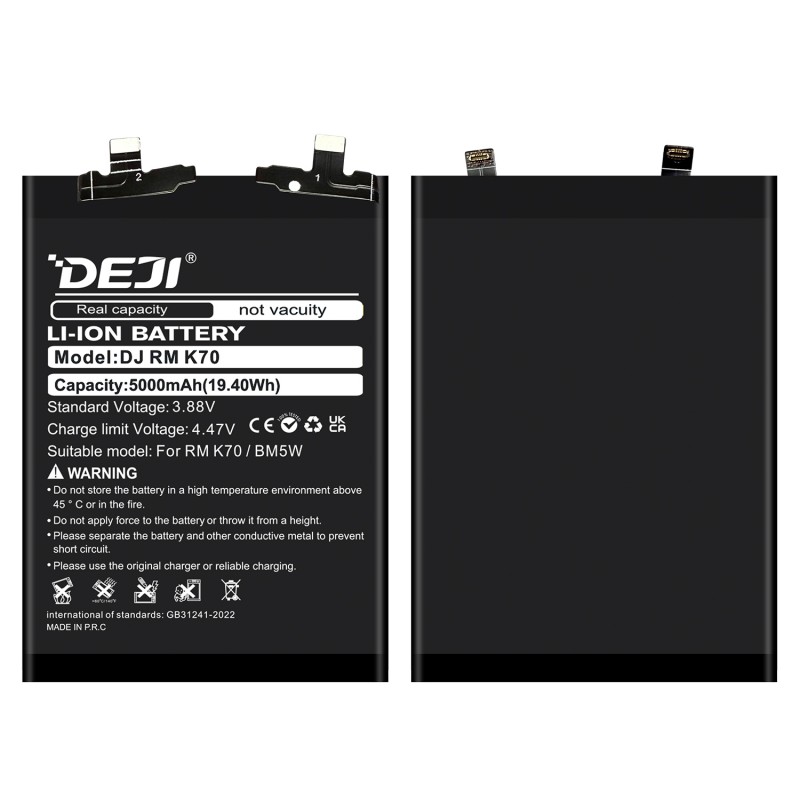 Deji Battery BM5W 5000mAh Battery for Xiaomi Redmi K70 OEM Factory
